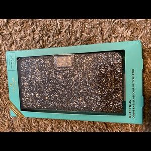 NWT kate spade iPhone folio case.  Fits 7+/8+